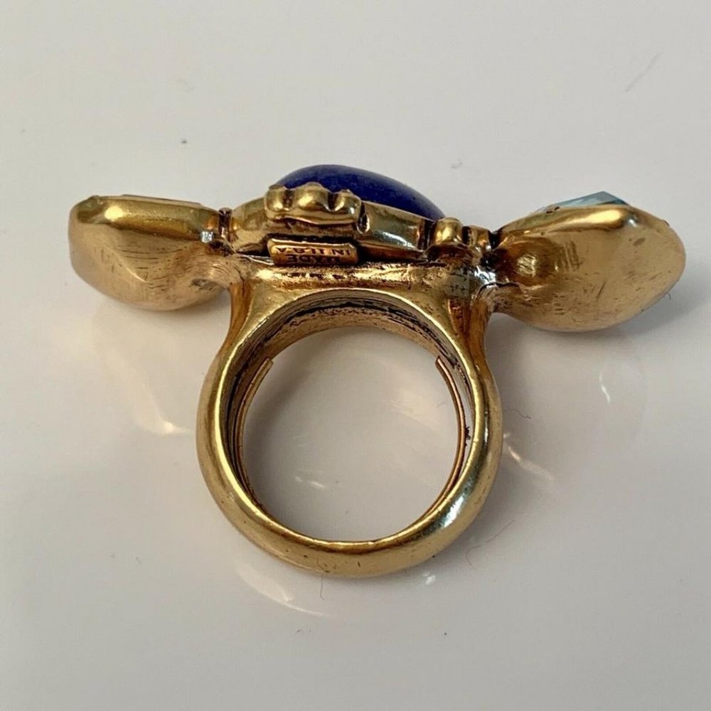 Oscar de la Renta 3-Crystal Ring Adjustable - Picture 8 of 10